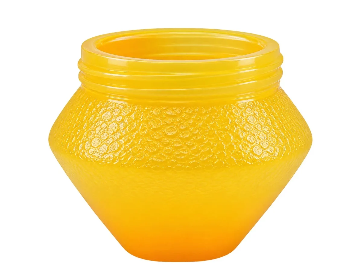 Golden Textured Plastic Jar – PP container – S.A Plastic Industries