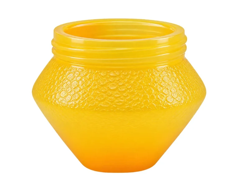 Golden Textured Plastic Jar – PP container – S.A Plastic Industries