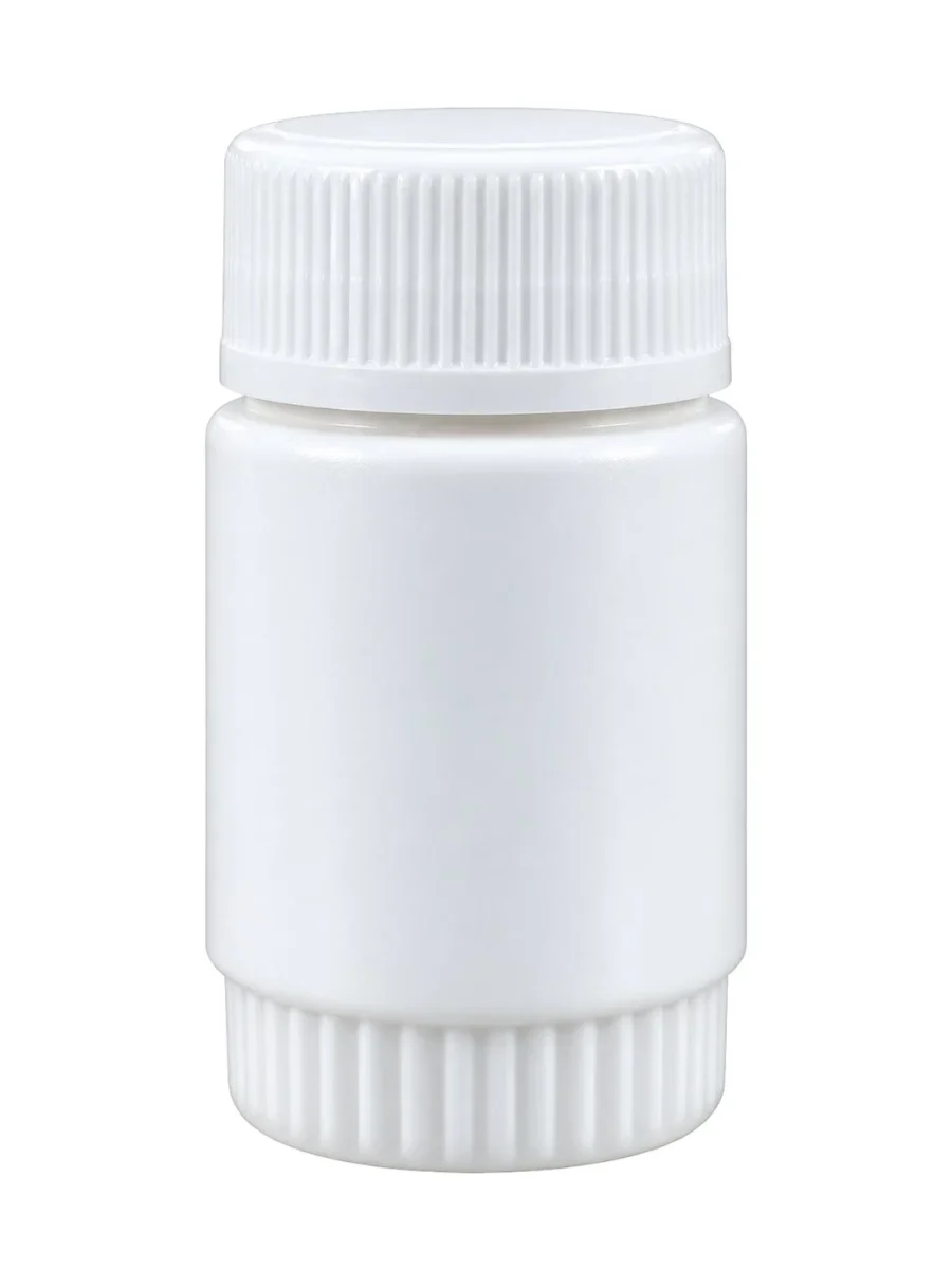 Minimal White Ribbed Bottle – HDPE body / PP cap container – S.A Plastic Industries