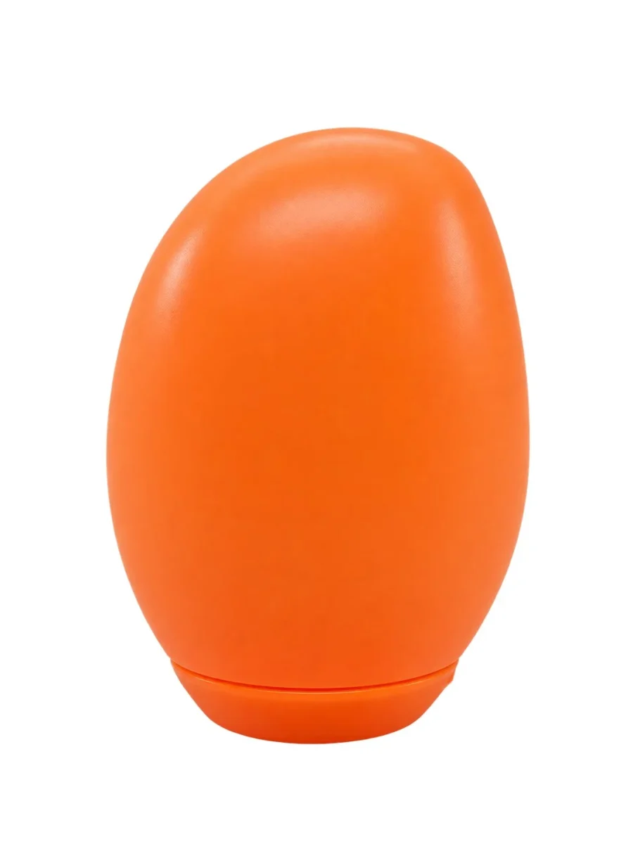 Orange Egg-Shaped Capsule – PP container – S.A Plastic Industries