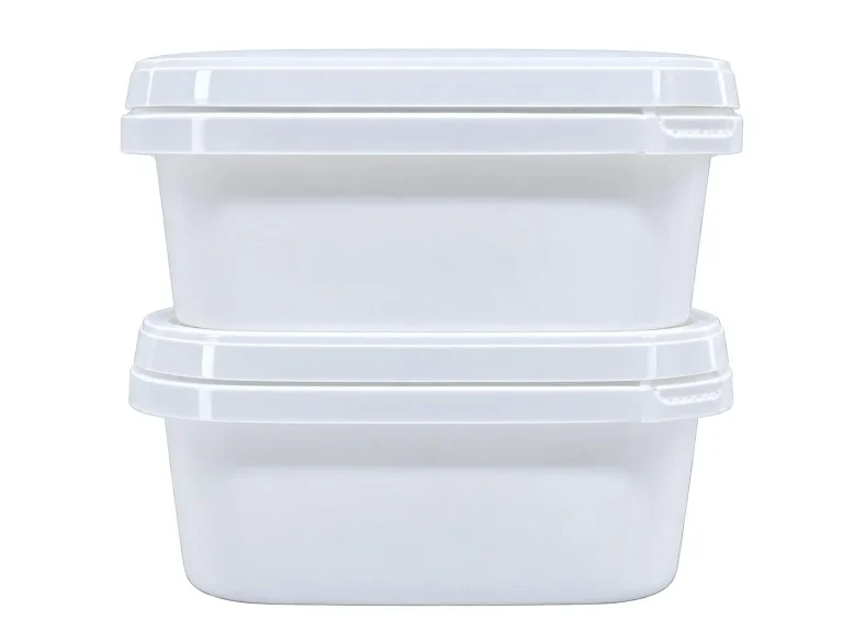 Square White Food Storage Containers – PP container – S.A Plastic Industries