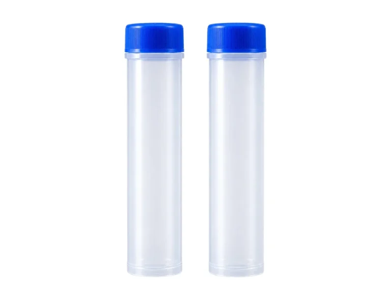 Twin Blue-Capped Frosted Vials – PP container – S.A Plastic Industries